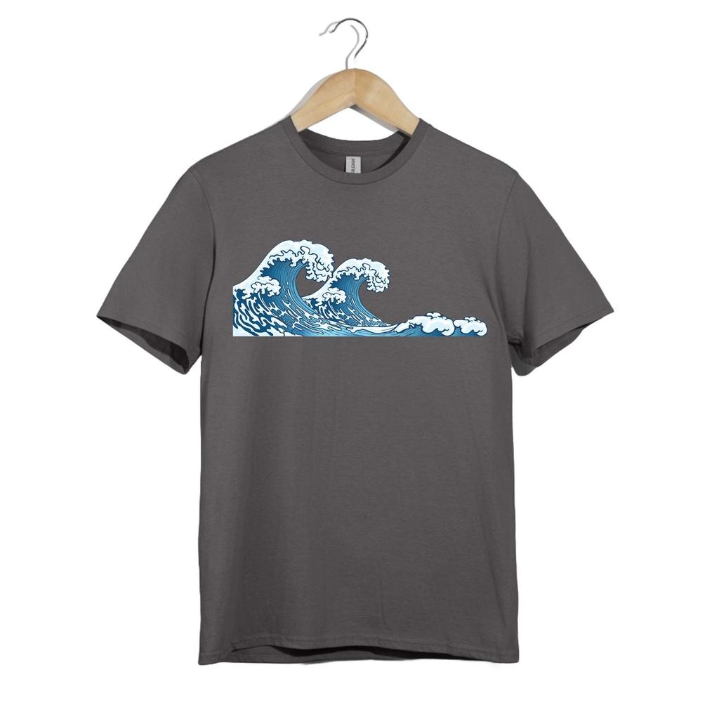 Unisex Graphic T-shirt Japanese Great Wave Style Ocean Art Unisex T-Shirt | Hokusai Surf Graphic Tee