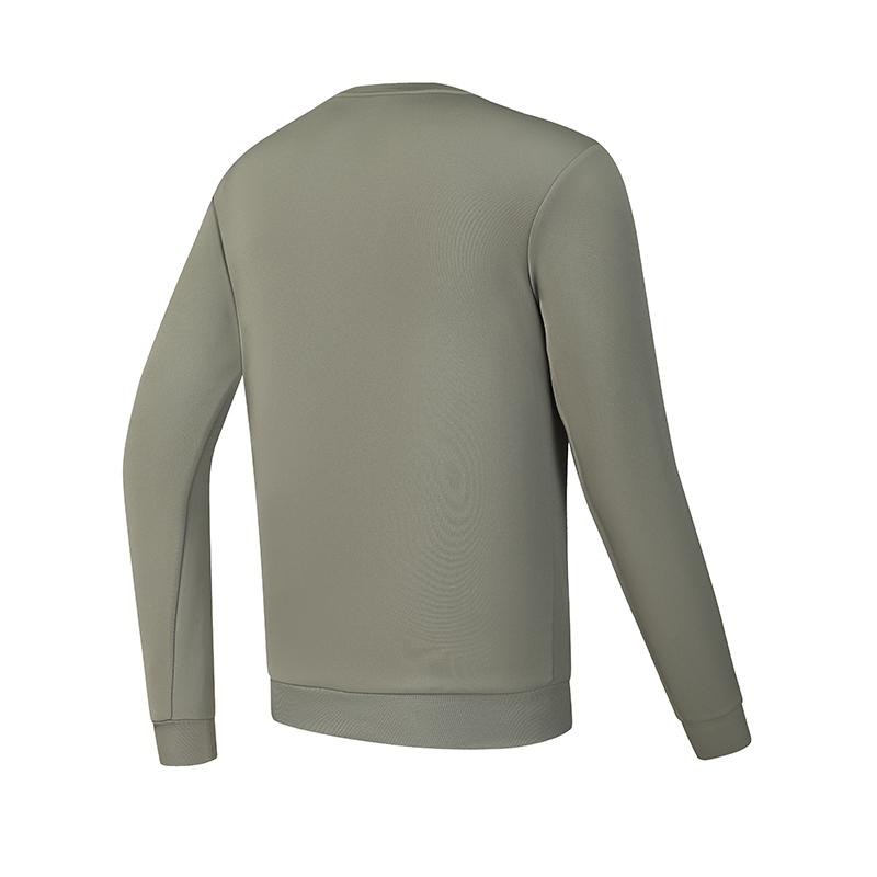 Fila Fitness Simple Casual Pullover Long Sleeve Sweatshirt Men Sweatshirt Smoke-Olive Khaki A11M511205F-DK