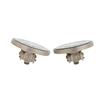 HERMES Earring Serie Shell Clip Type Silver metal Women Used