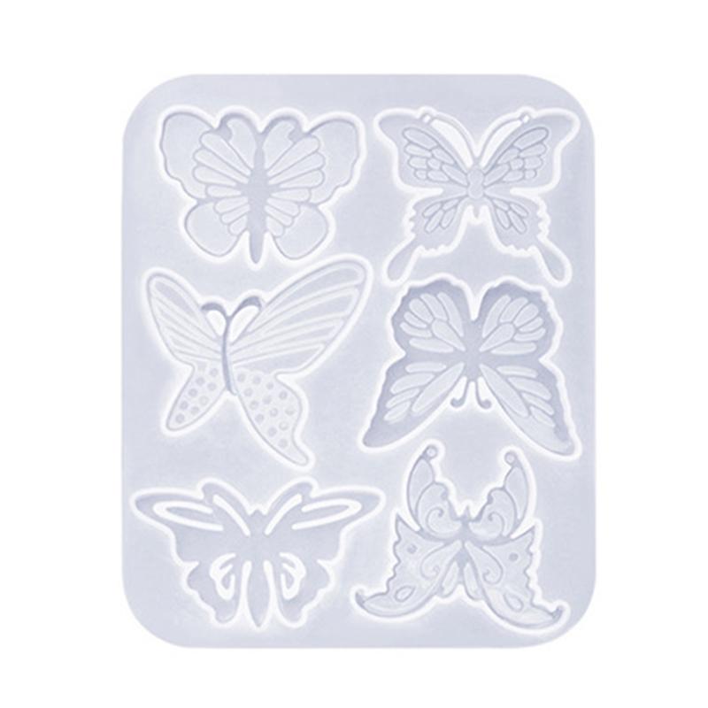 Moules à boucles d'oreilles en forme de papillon accrocheur Moules en silicone pour pendentifs d'oreilles personnalisés pour les amateurs d'artisanat