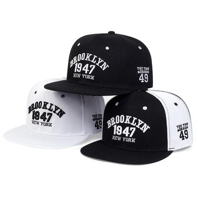 Mode Buchstaben Stickerei Snapback Hut Erwachsene Hip Hop Caps Outdoor Sport Sonnenhüte Einstellbare Baseball Cap Baumwolle Hut