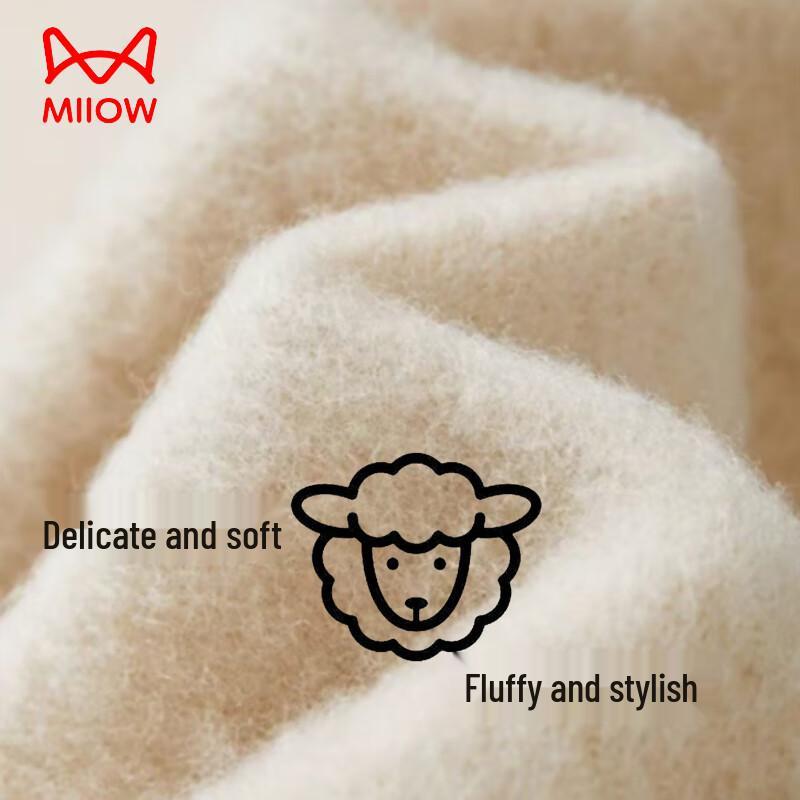 MiiOW Women's 100% Pure Wool Winter Scarf