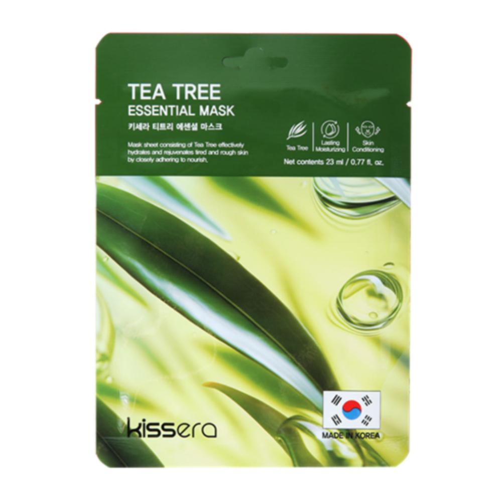 Kissera Tea Tree Essential Mask Pack (10 Sheets) Soothe and Calm Irritated Skin with Pure Tea Tree Extract