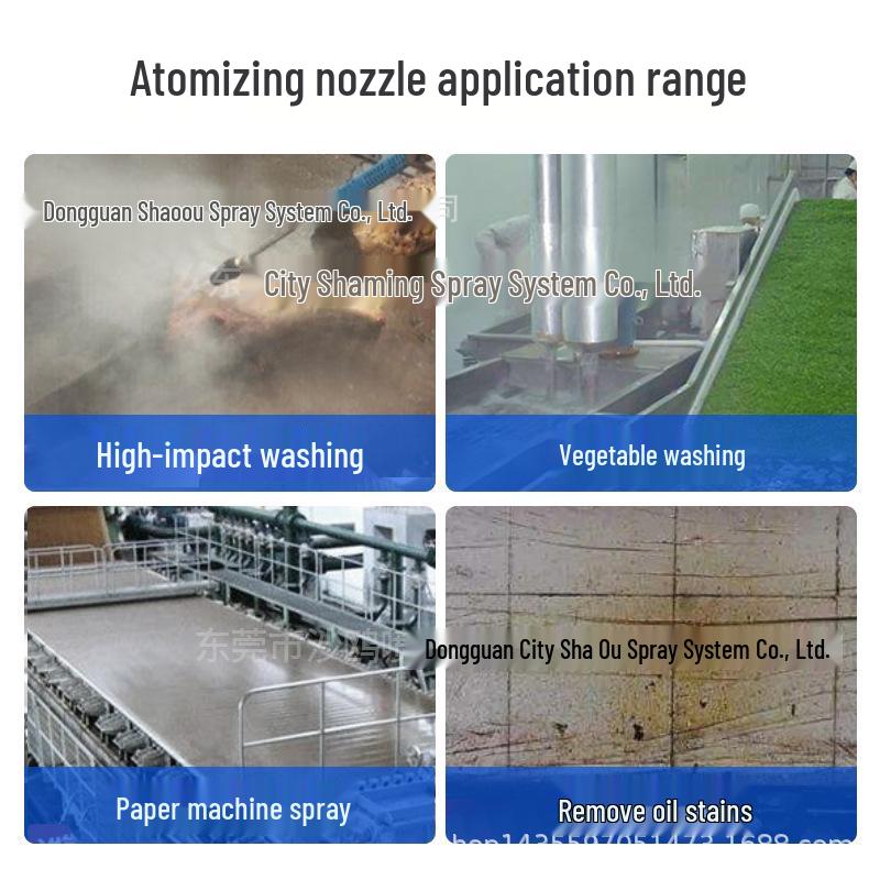 High-Pressure Stainless Steel Spray Nozzle for Car Wash and Cooling Systems