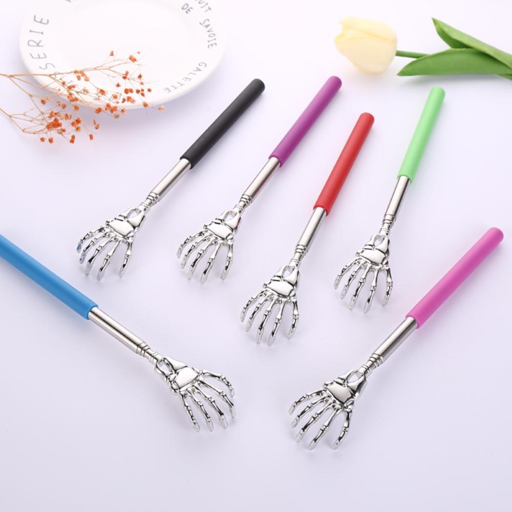 Retractable Magic Hand Back Scratcher Stainless Steel Self Use Itch Relief Massager Care Tool Household Gadget Perfect Gift