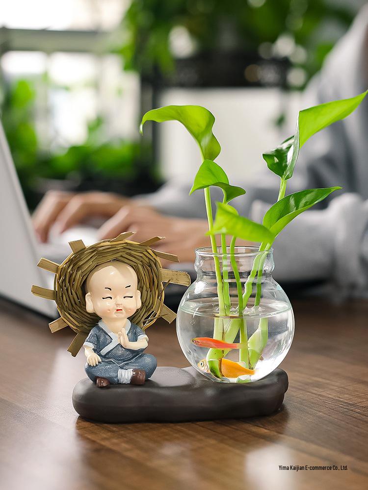 Creative Little Monk Desktop Ornaments for Home and Office Decor