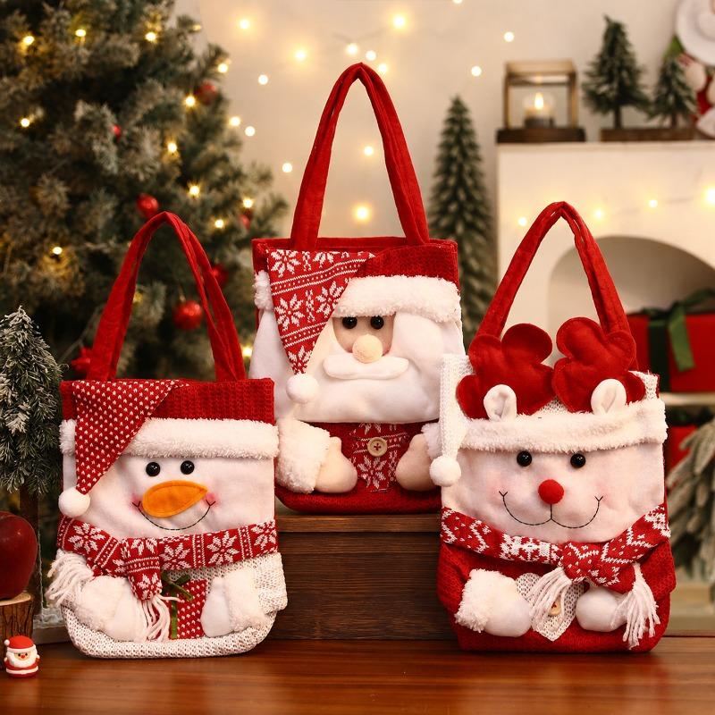 Christmas Apple Gift Bag Christmas Eve Apple Packaging Box Sticker Embroidery Creative Bundle Apple Bag Candy Bag