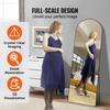 Arched Full Length Mirror 65'' X 22'' Full Body Mirror Standing Hanging