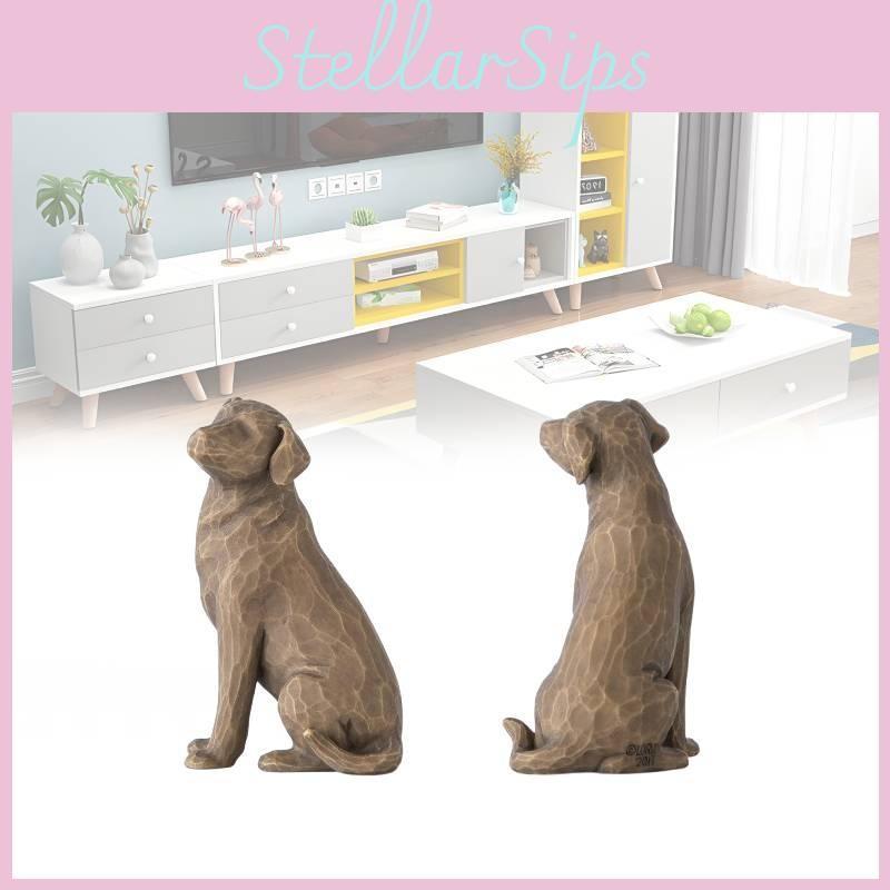 Tree Willow Love My Dog Dark Figurine Resin Multi Colour Desktop Toy Ornament
