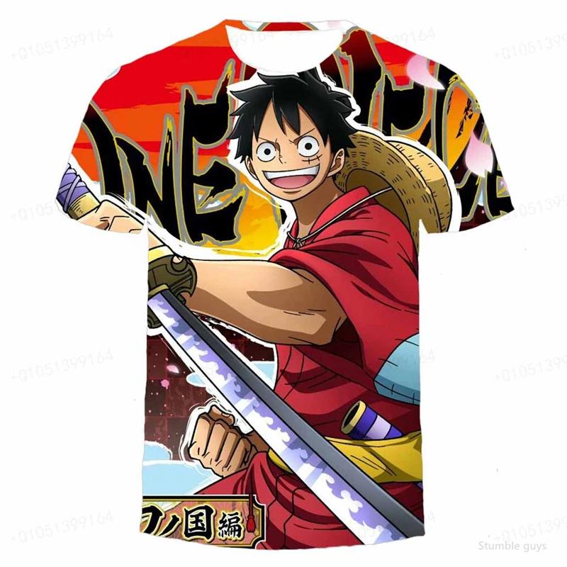 Men's One Piece Anime Tee Robin Art Print Boys Clothes Girls Short Sleeve Men Jersey Casual Lightweight