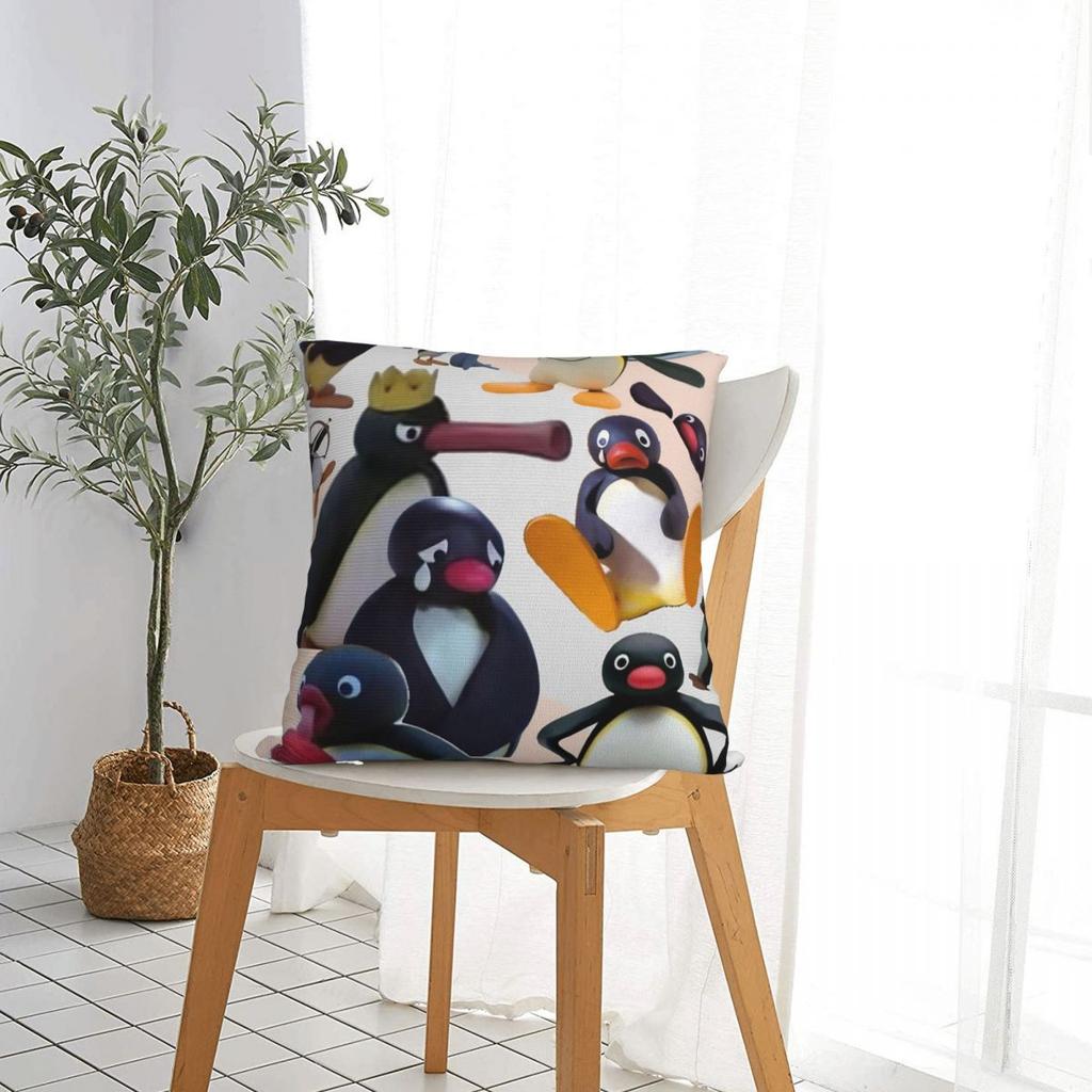 Povlaky na polštář Noot Pingu Tučňácký meme povlaky na polštář Skvělý dekorativní povlak na polštář se zipem pro sedadlo 40*40cm