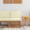 Outdoor Middle Sofa Solid Acacia Wood Natural