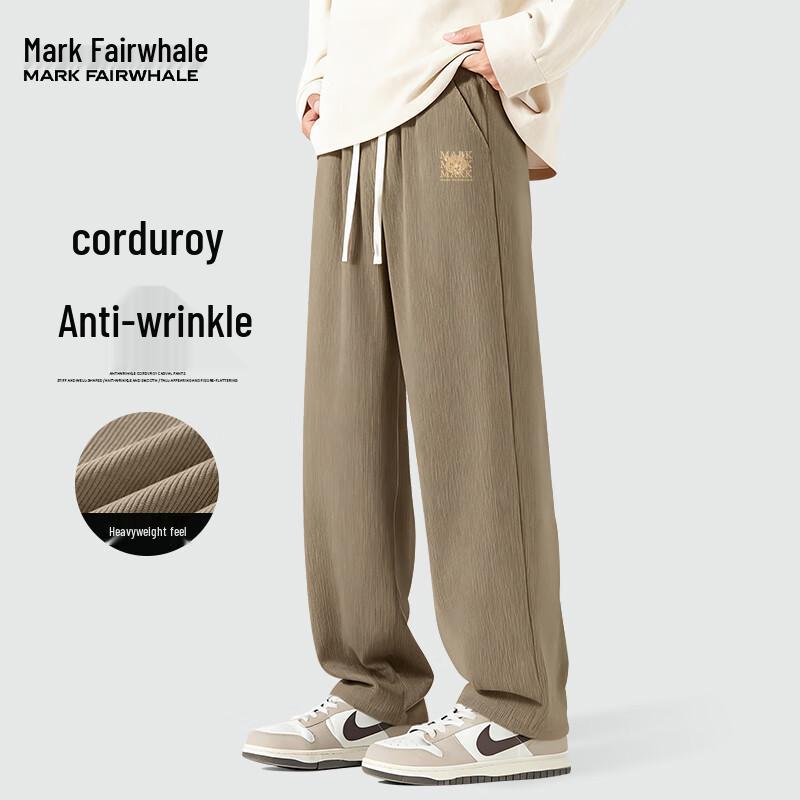 Mark Fairwhale Men's Corduroy Loose Straight Casual Pants