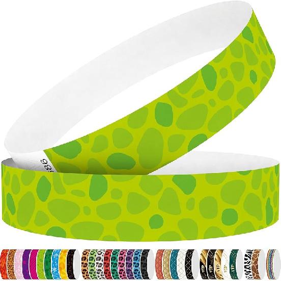 250 Tyvek Wristbands - Colored Paper Wristbands for Events - Red Flame Wrist Bands for Parties, Games, Competitions (red)