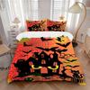 3pcs Witch Halloween Print Cover Set Ultra Soft, Breathable, and Comfortable Bedding with Stylish Design for Bedroom and Guest Room Decor 1 Cover