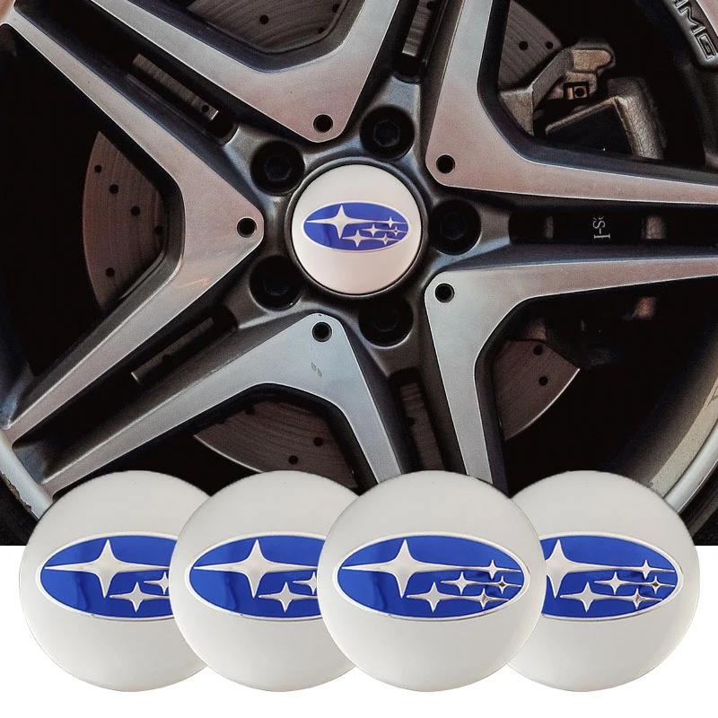 4pcs Car Wheel Center Hub Cap Rim Cover Stickers For Subaru Outback Crosstrek XV Forester BRZ Legacy Impreza WRX 2006 STI Ascent uyu8