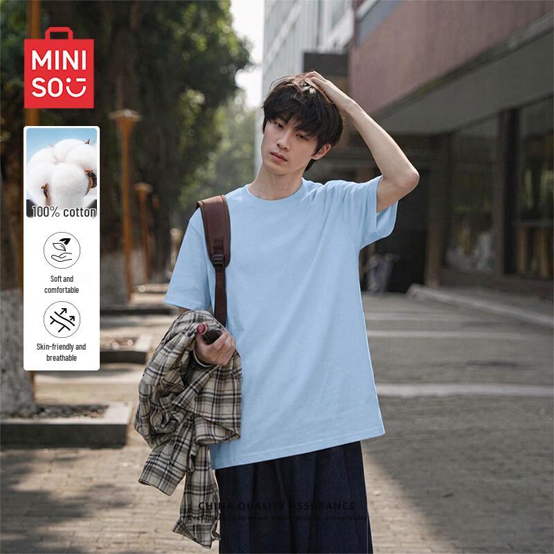 MINISO Men s Heavyweight Cotton T-Shirt 3XL