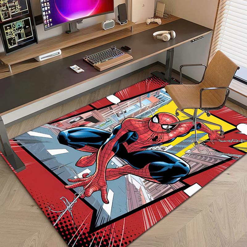 1PC Spider-Man Rug - home decoration Carpet For Living Room Bedroom Flooring Computer Chair Area Rug
