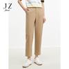 JUZUI Women's Retro Khaki Cropped Tapered Pants