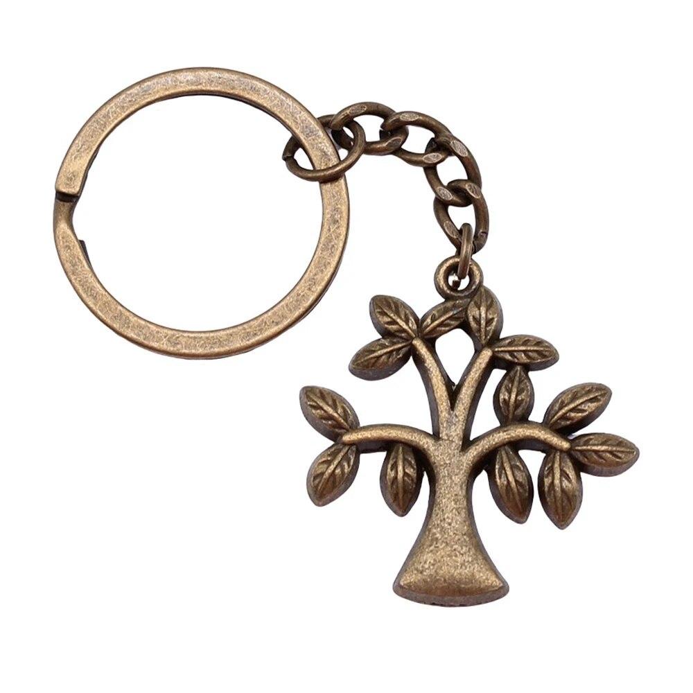 Tree Of Life Keychains Ornaments Items Jewelry Making Ring Size 28Mm