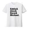 Eddie Alex Dave Michael Cotton T Shirt Vintage Washed Streetwear Slightly Unisex Casual Breathable Top For Everyday Wear