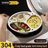 ZISIZ 304 Stainless Steel Divided Steaming Plate