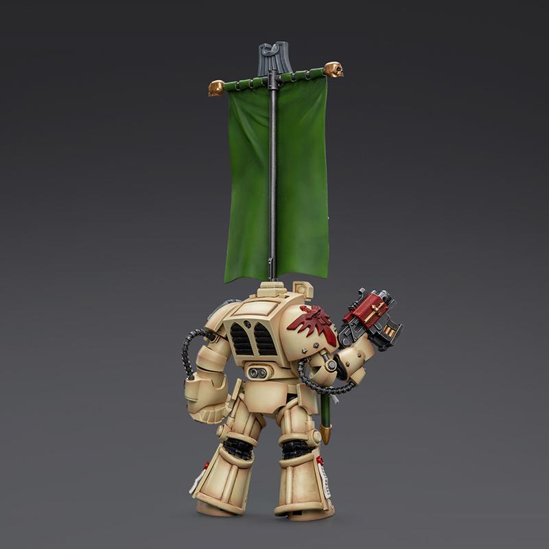 In Stock JOYTOY Warhammer 40K Dark Angels Deathwing Ancient with Company Banner 1:18 Action Figure,Collection Model