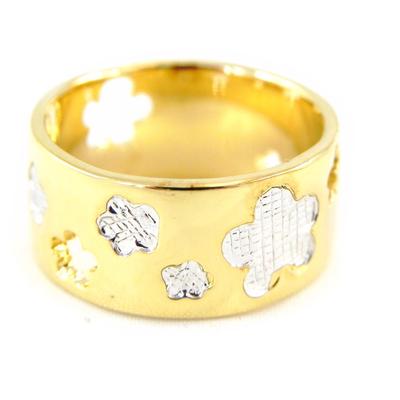 Gold Plated Ring 'Fairy Power' Golden White - 9 Mm