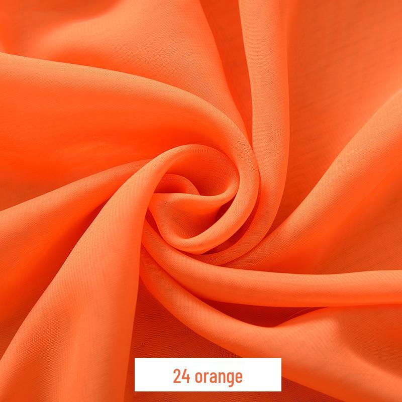 Šifonový Georgette Jednobarevná Taneční Kostýmová Látka pro Podšívku a Šaty