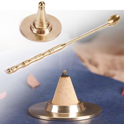 Reines Kupfer Turm Räucherstäbchen Modell Set DIY Räucherkegel Duftlöffel Handwerk Räucherbrenner