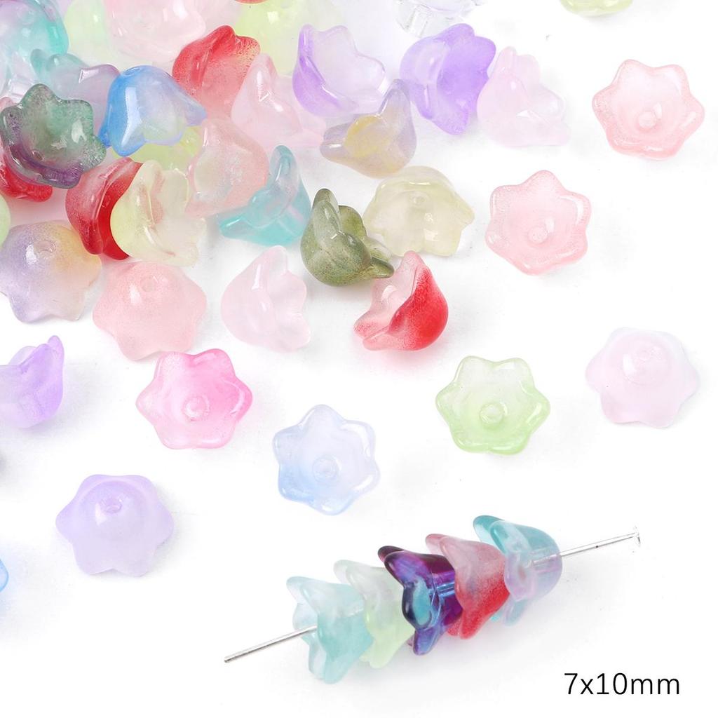 20 ks skleněných korálků skořápka květinové geometrické kouzlo pro DIY náhrdelník náramek náušnice příslušenství pro výrobu šperků