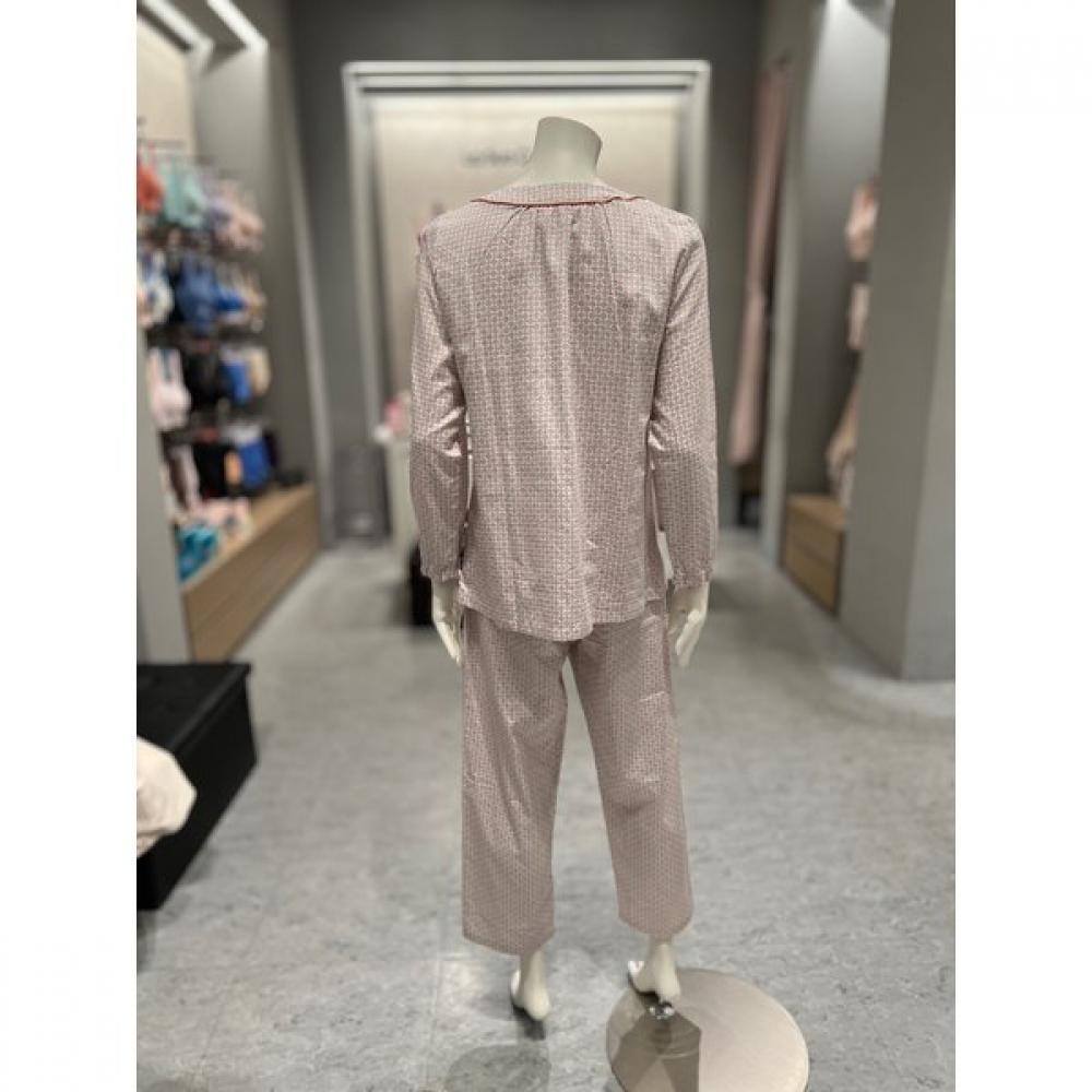 Triumph Women S 100  Cotton Flower Long Sleeve Pajama Tdwpj112pe