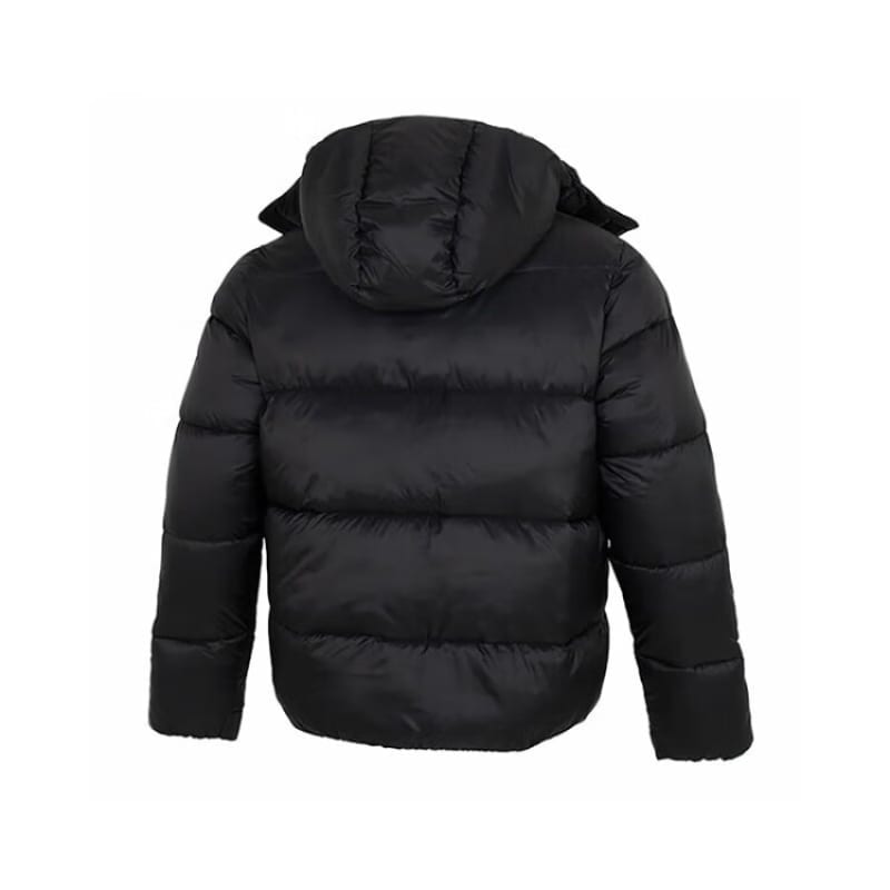 Nike Puffer Jackets Men's Black Hooded Thickened Padded Puffer Jacket DQ4921-010