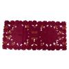 Christmas Embroidered Table Runner Vintage Hollow Winter Holiday Table Flag Xmas Party Decorations