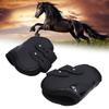 2Pcs Horse Tendon Boots Set Sturdy Adjustable PU Shell Tendon Guard Boots for HorsesBlack Hind Legs