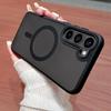 Magnetic Wireless Charge Case For Samsung Galaxy S2 S24 S23 Ultra Plus S23 FE Matte Shockproof Translucent Cover