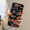 Retro Camouflage Design Case for iPhone 17 Pro Max XS XR 14 16 Plus 13 Mini 7 8 SE 12 Air 15 11 Funda Back Phone Cover