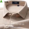 Shanshan Men's Thick Brushed Cotton Flannel Long-Sleeve Shirt