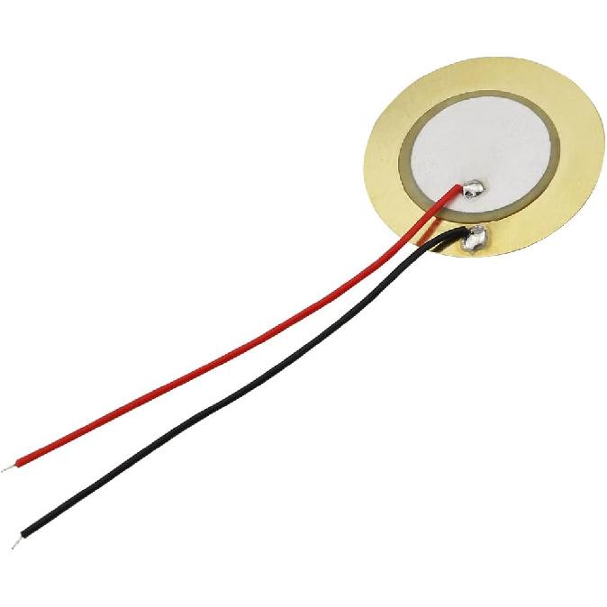 12PCS 27mm Piezo Disc Element Sensor with Wire, Piezoelectric Pickup Sensor, Contact Microphone Trigger, Transducer Prewired for Guitar Drum Trigger,