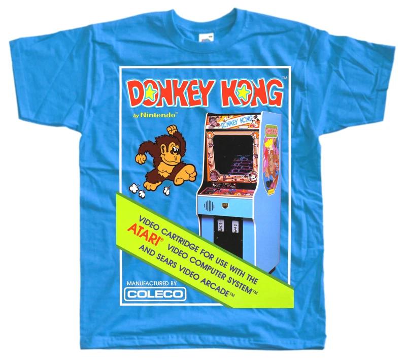 DONKEY KONG ATARI POSTER game T SHIRT BLUE ALL SIZES S-5XL L