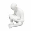 Resin Book Reader Sculpture Modern Reading Figurine Stylized for Study
