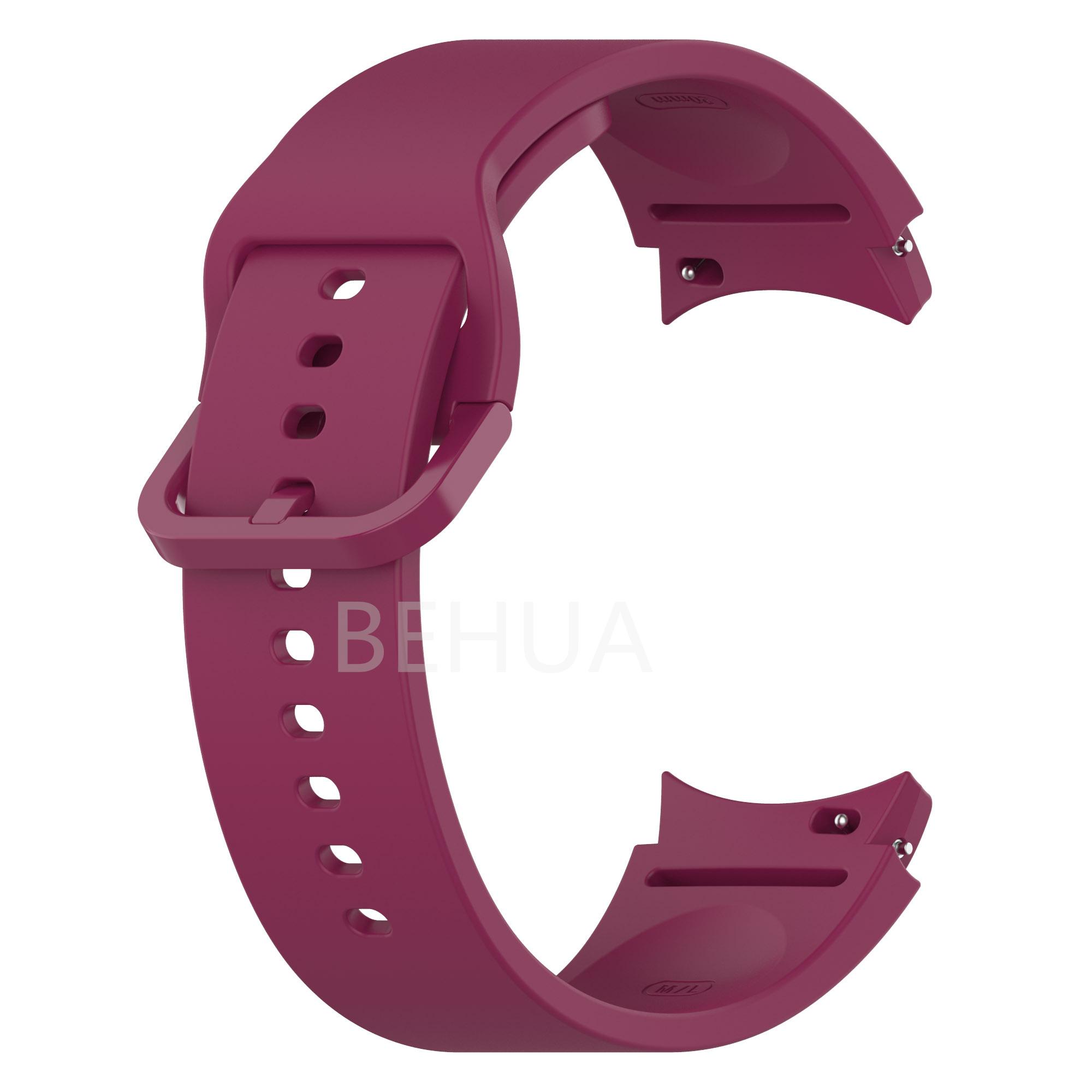 

Ремешок 20 мм для часов Samsung Galaxy Watch 6 5 4 40 мм 44 мм classic 47 мм 43 мм Ремешок Браслет Силиконовый Наручный ремешок Пластиковая застежка 20mm вино красного