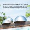 Stainless Steel Half Sphere, Smooth Finish, Spherical Decoration, Suitable for Various Venues, Holiday Decorations, Ornaments
