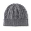 2024 Autumn/Winter Pure Cashmere Rhombus Knit Hat with Ear Protection - Versatile and Warm.