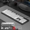 Stylish Chocolate Keyboard & Silent Wireless/Wired Mouse Set for Office/Home Use