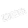 3 in 1 Magnetic Wireless Charger Foldable Charging Station 15W White for IOS Phones Headphones Watches
