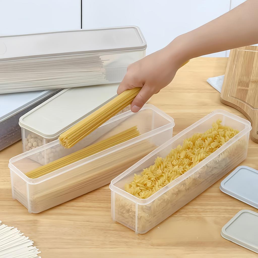 Rectangular Food Storage Containers Refrigerator Cilantro Scallion Storage Box Kitchen Noodles Eggs Vegetable Organizer Boxes