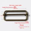 Stainless Steel Adjustable D-Ring Buckle - Copper Three-Speed Wire Pull Design