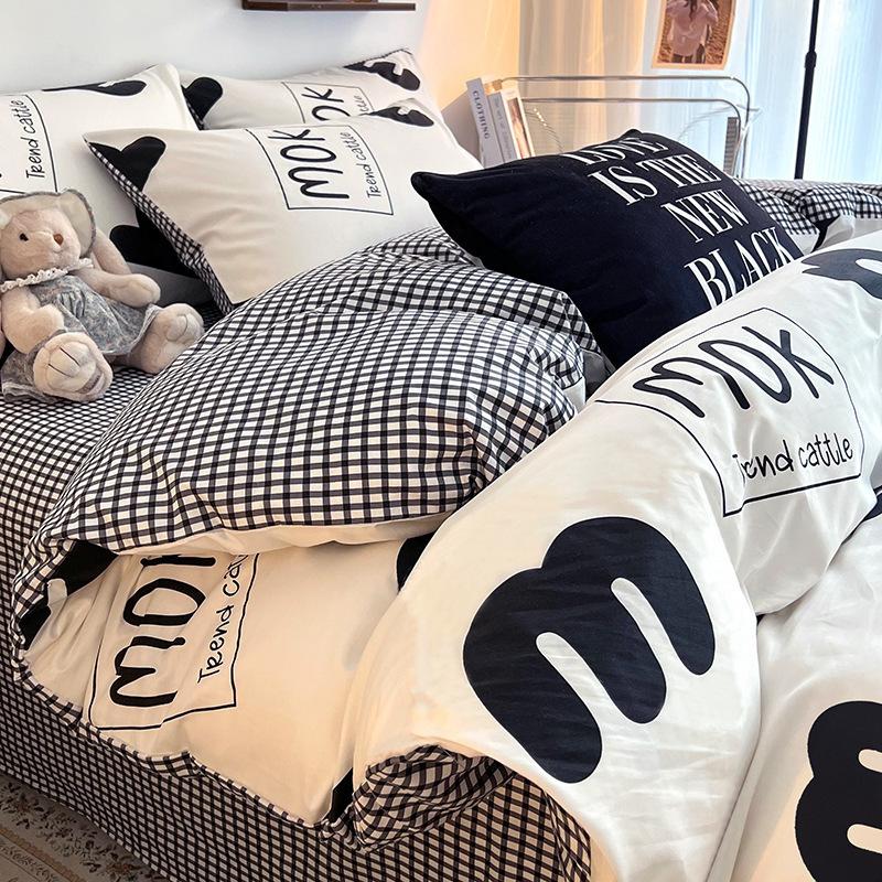 Home Textile Bedding Cotton Pure Cotton4-Pcsquilt Set 3-Pcs Set Winter Class A Maternal And Infant Grade Advanced Sense