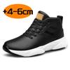 Fashion High Top Men's Genuine Leather Sneakers Comfortable Outdoor Casual Sports Shoes Non-Slip Male Trainers Outdoor Treking Footwear